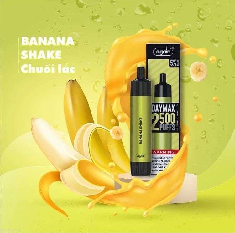 again daymax 2500 puffs disposable vape banana shake flavour Vape Dubai | Buy Vape Online in UAE - SmokeFree
