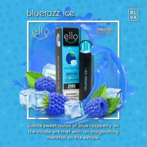 blvk ello disposable vape 2500 puffs bluerazz ice flavour Vape Dubai | Buy Vape Online in UAE - SmokeFree