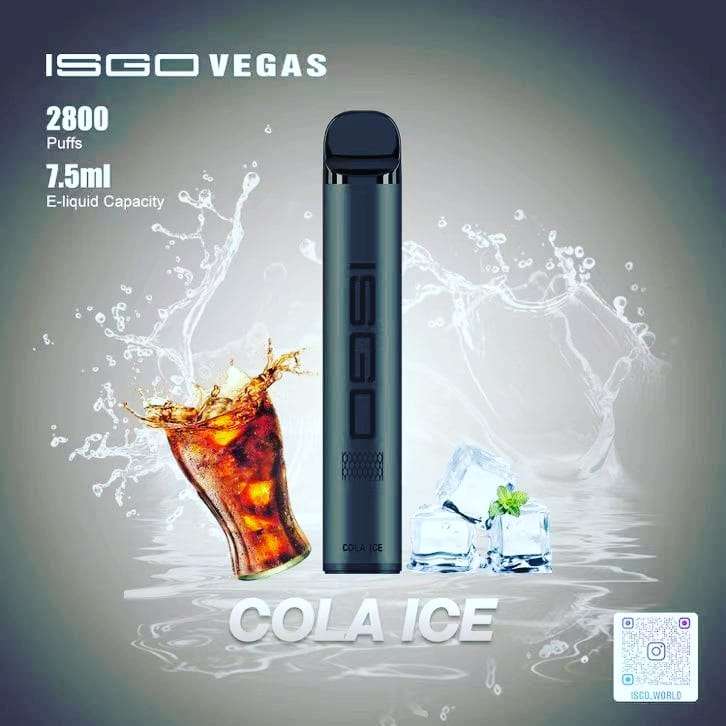 ISGO VEGAS Disposable Vape 2800 Puffs Cola Ice Flavour