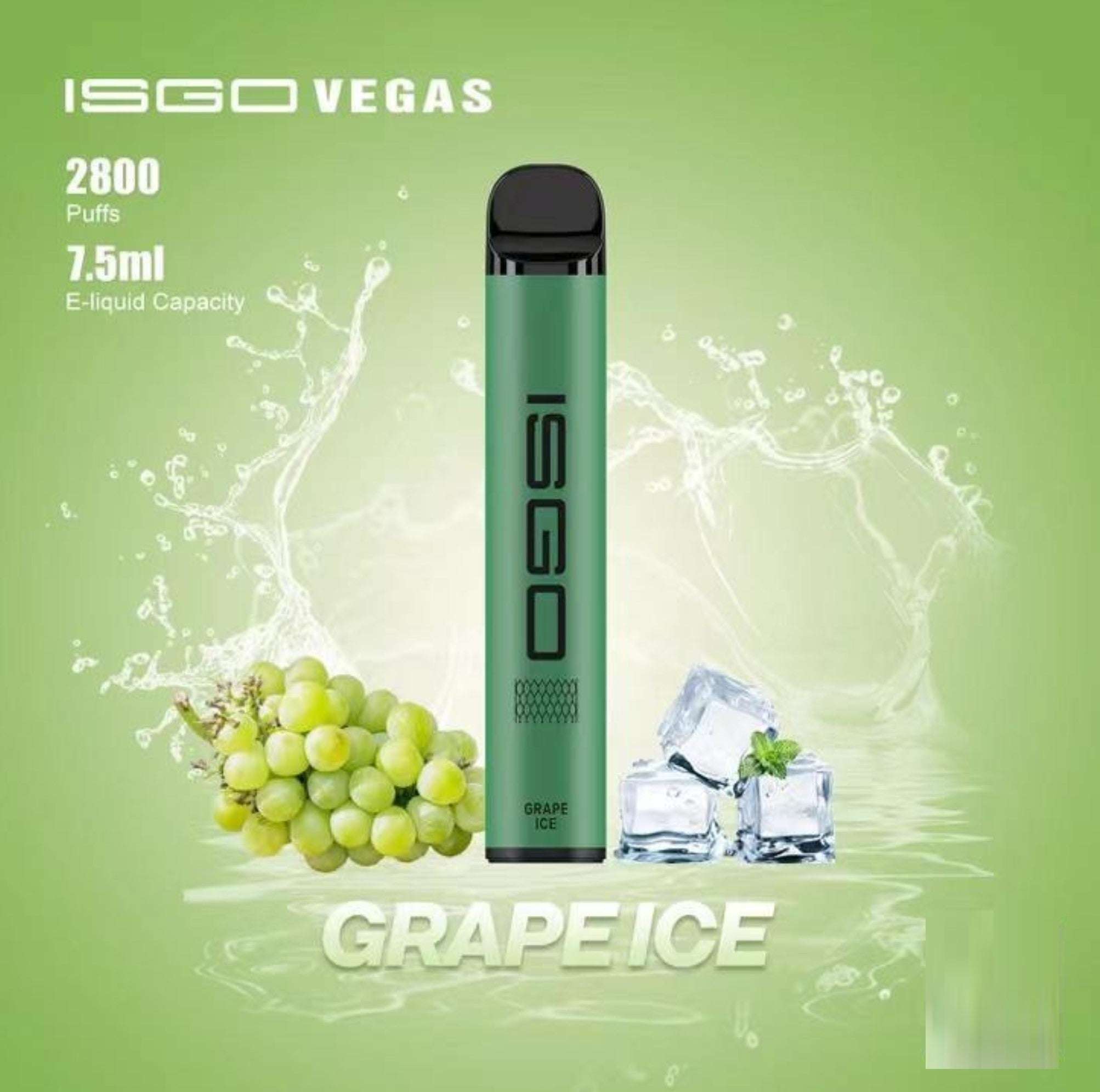 ISGO VEGAS Disposable Vape 2800 Puffs Grape Ice Flavour