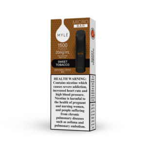 myle micro bar sweet tobacco 20mg ml 1500 puffs Vape Dubai | Buy Vape Online in UAE - SmokeFree