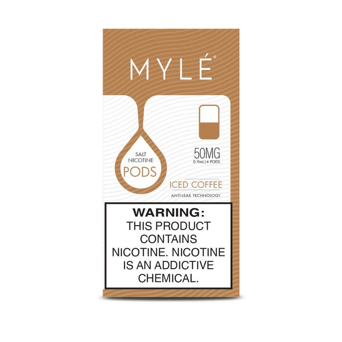 Myle V4 Iced Coffee 4 x 0.9ml Pods – 50mg/ml