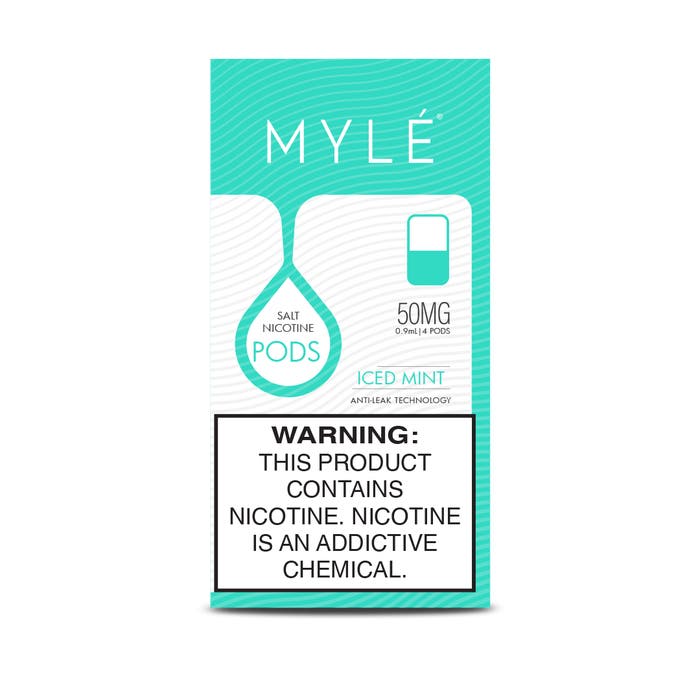 Myle V4 Iced Mint 4 x 0.9ml Pods – 50mg/ml