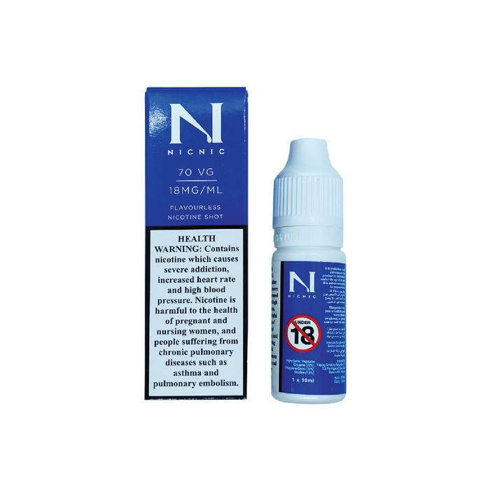 nic nic nicotine shot 70vg 18mg ml Vape Dubai | Buy Vape Online in UAE - SmokeFree