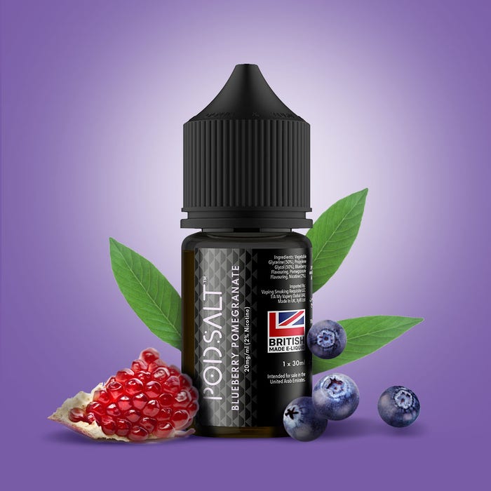 Pod Salt Blueberry Pomegranate 30ml Nicotine Salt E-Liquid (UAE) – 20mg