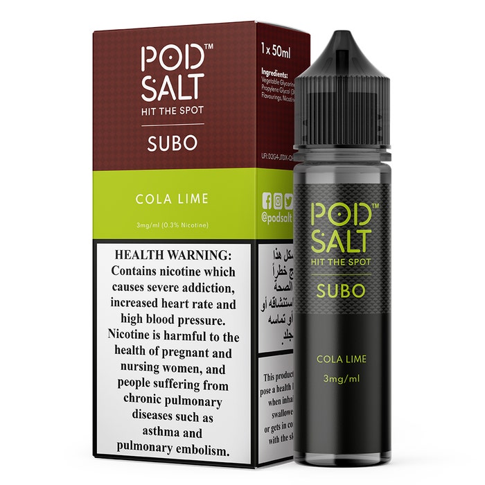 pod salt subo cola lime 3mg ml 50ml Vape Dubai | Buy Vape Online in UAE - SmokeFree