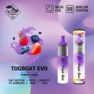 tugboat evo 4500 puffs disposable vape purple rain flavor Vape Dubai | Buy Vape Online in UAE - SmokeFree