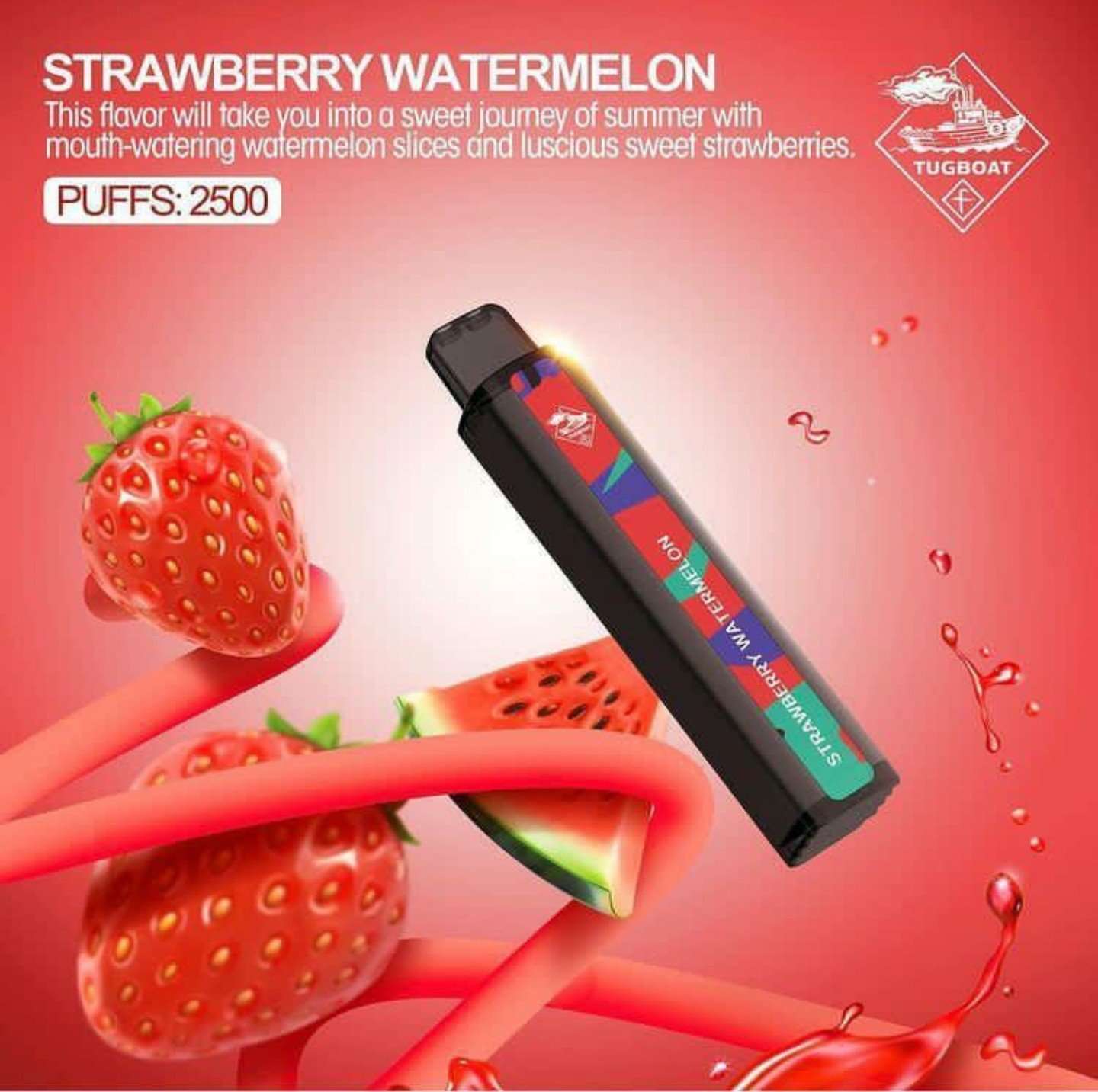 tugboat xxl disposable vape strawberry watermelon 2500 puffs Vape Dubai | Buy Vape Online in UAE - SmokeFree