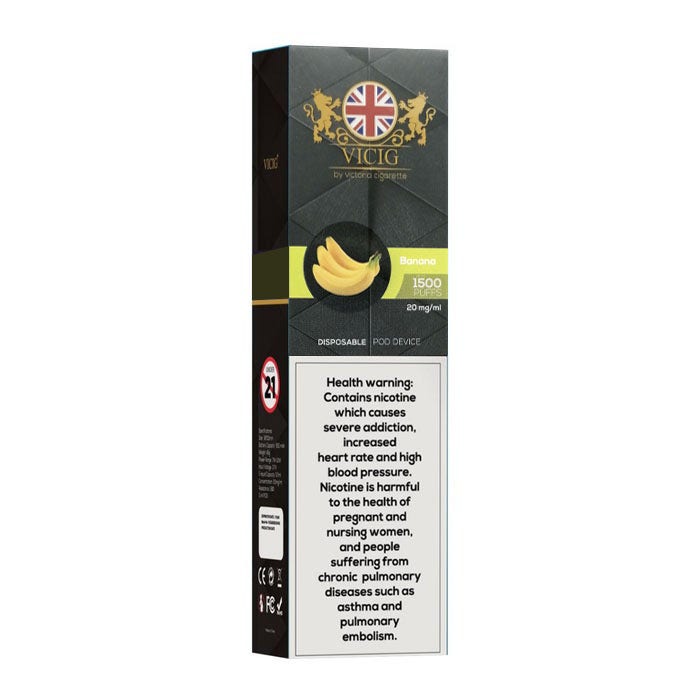 vicig banana 20mg ml 1500 puffs Vape Dubai | Buy Vape Online in UAE - SmokeFree