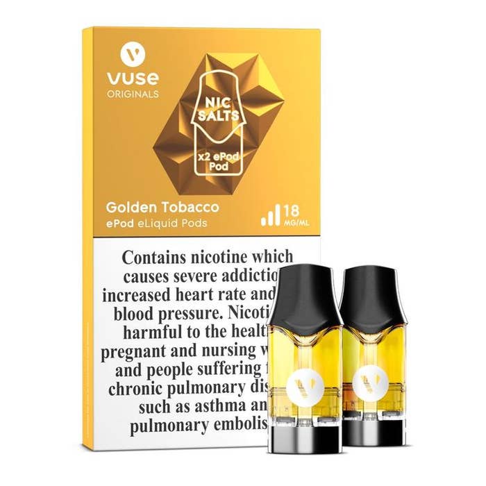 vuse epod caps golden tobacco 2 x 18mg ml Vape Dubai | Buy Vape Online in UAE - SmokeFree
