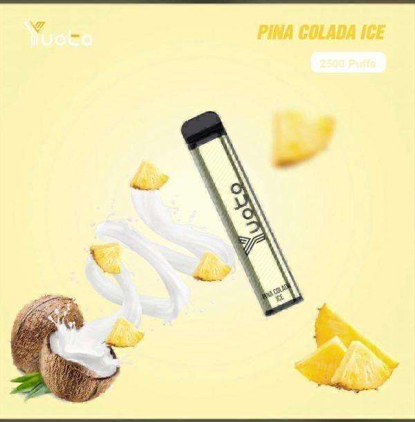 yuoto xxl disposable vape 2500 puffs pina colada ice flavor Vape Dubai | Buy Vape Online in UAE - SmokeFree