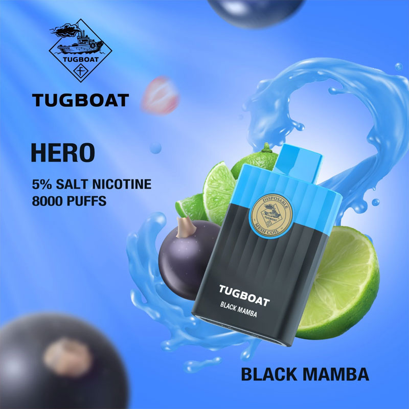 TUGBOAT-HERO-8000-PUFFS-Black-Mamba