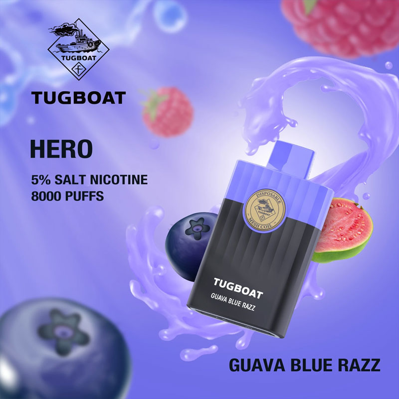 TUGBOAT-HERO-8000-PUFFS-Guava-Blue-Razz