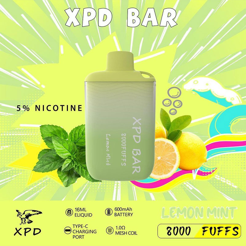 XPD-BAR-8000-Puffs-Lemon-Mint