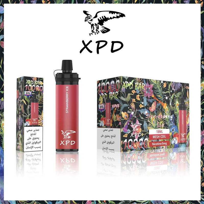 XPD-BAR-Disposable-Vape-Device-10000-Puffs-Strawberry-Ice