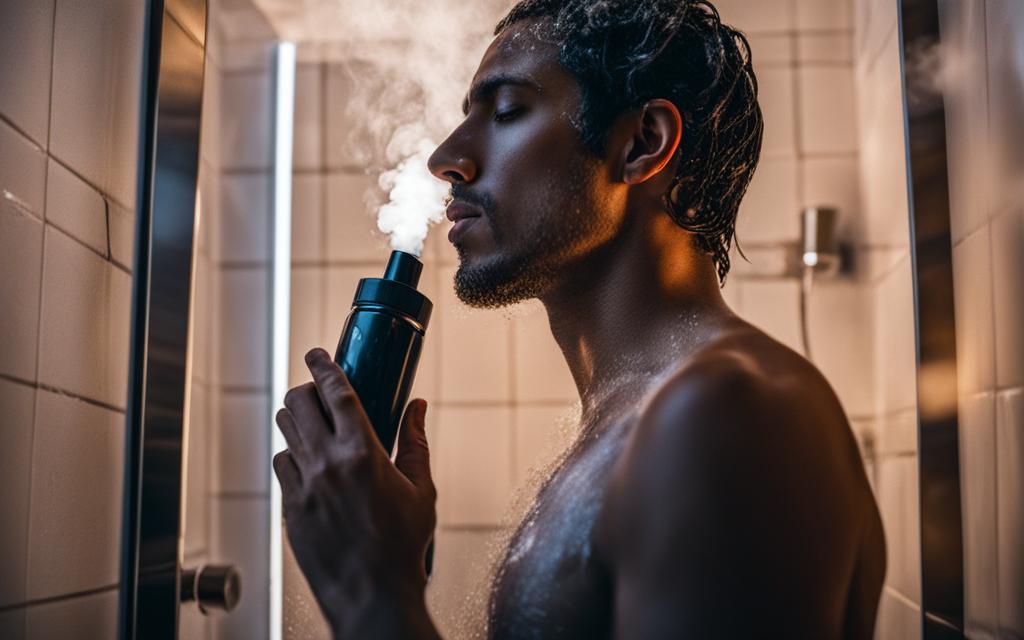can i vape in the shower