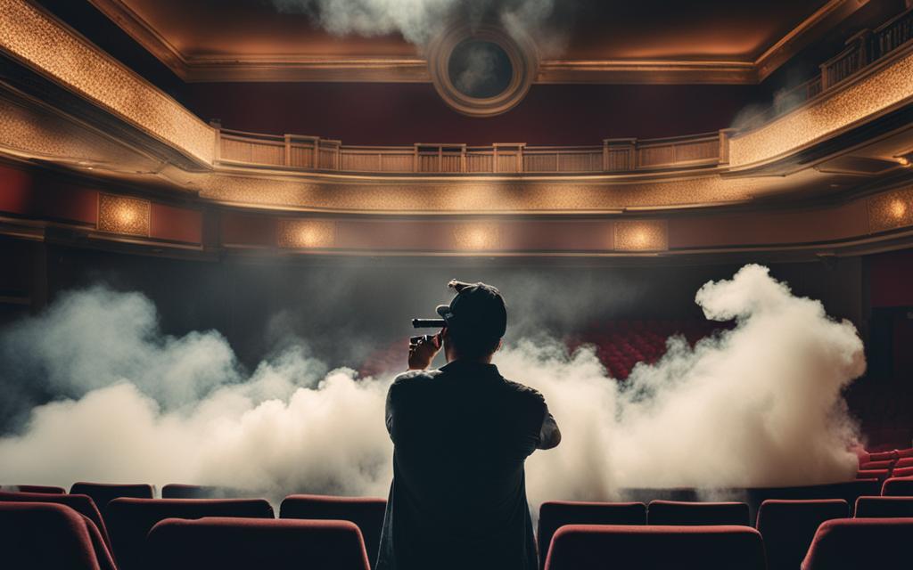 can you vape in movie theaters