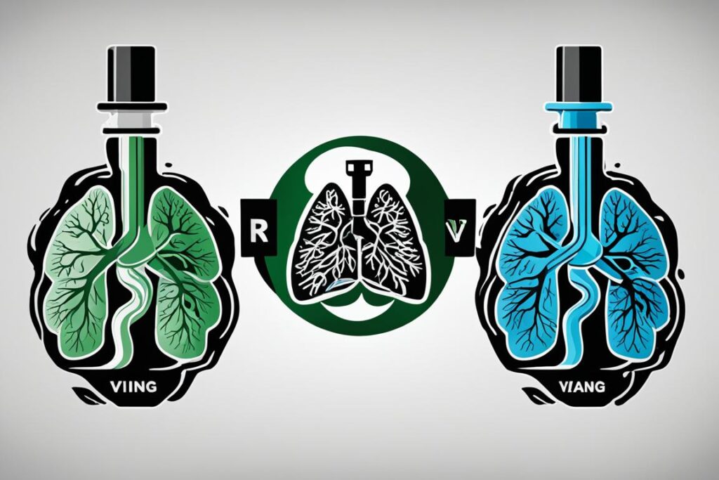 health effects of vaping vs using a bong