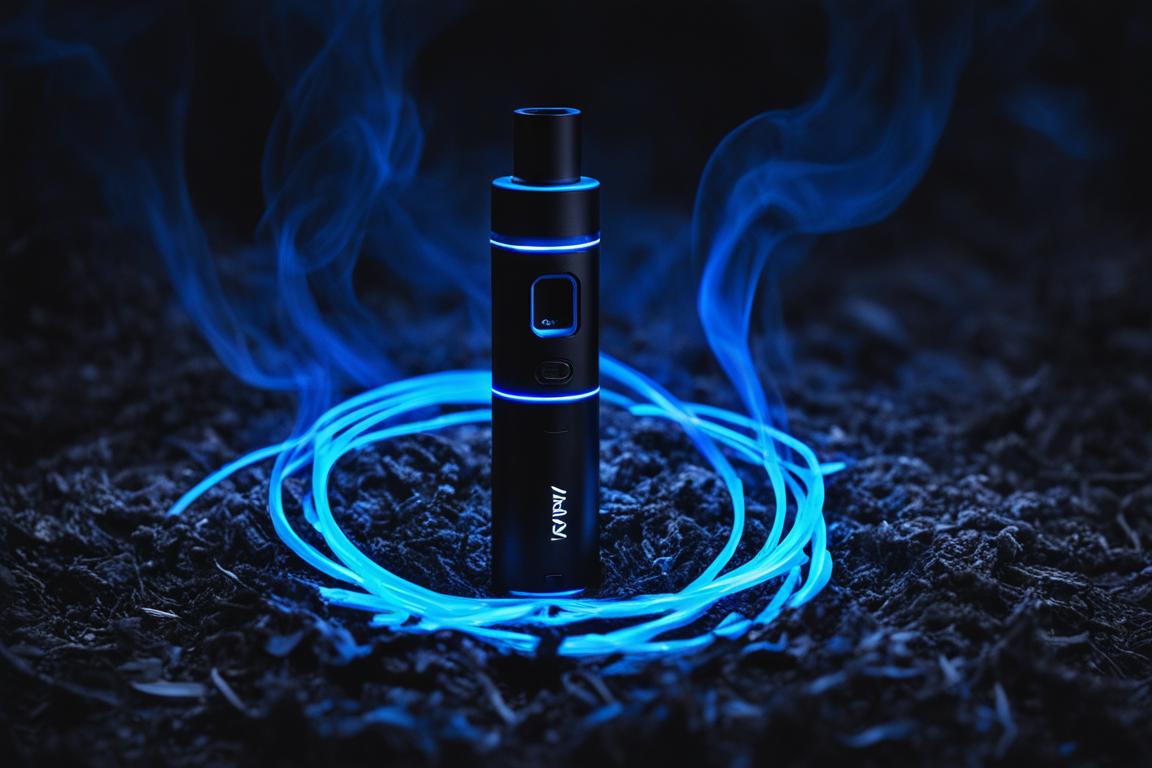 what does blue light mean on lost mary vape