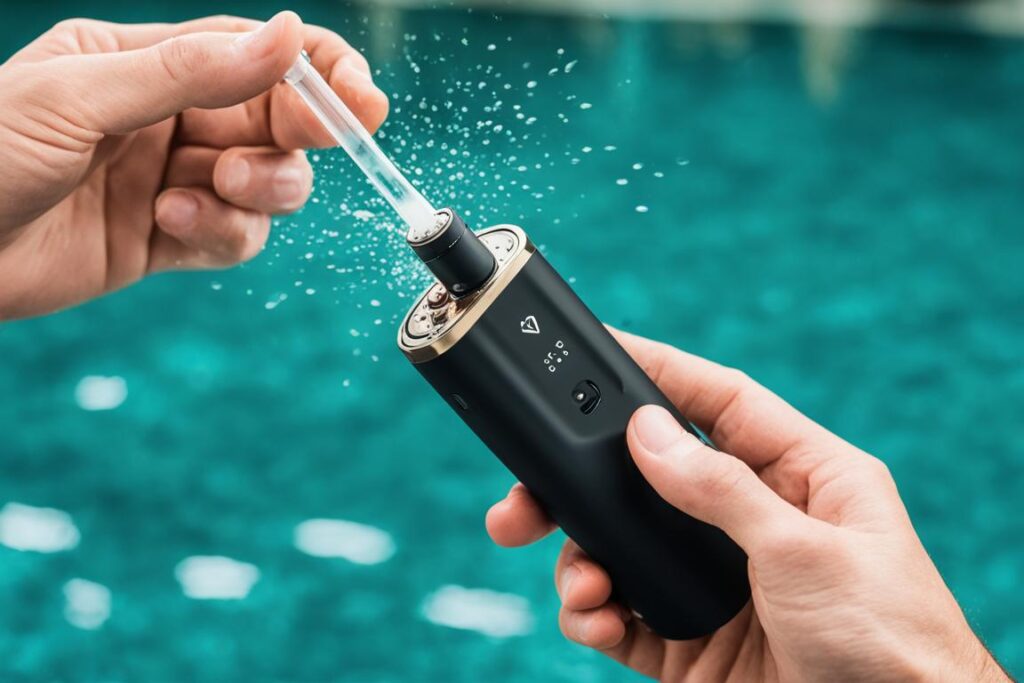 what to do if you drop your vape in water