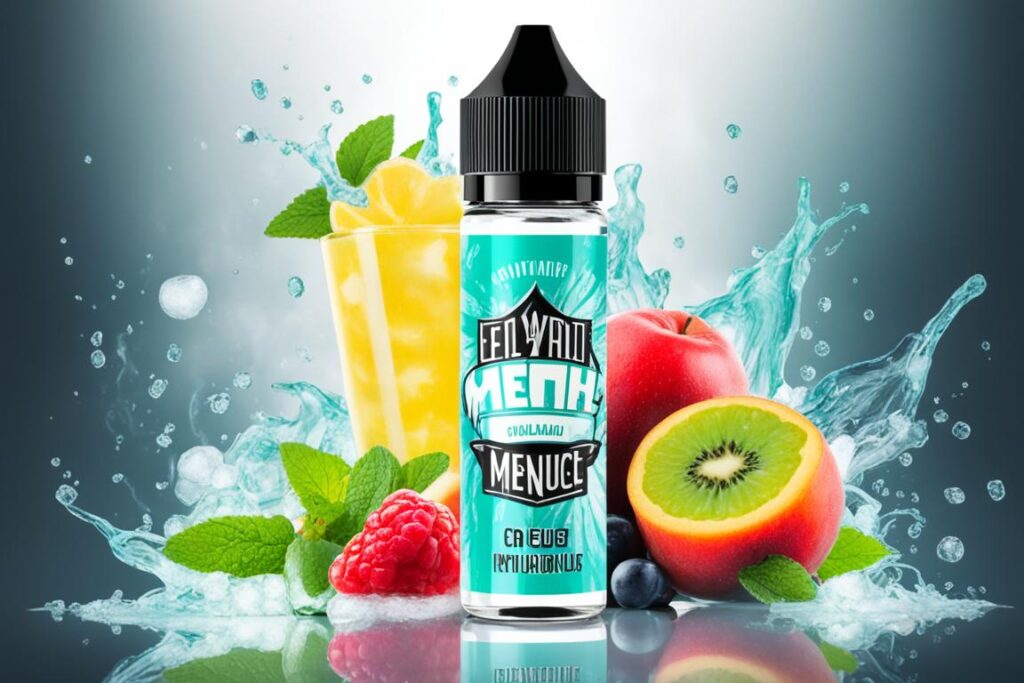 premium fruity menthol e-juice